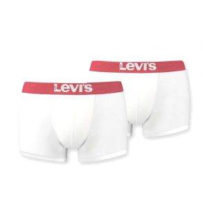 Levis hvide Trunks 2 pack med rd kontrast