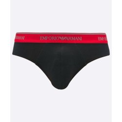 Armani 2 pack briefs med rd kontrast linning