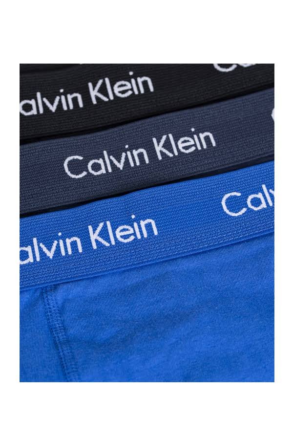 Calvin Klein Boxer Trunk 3-pak, Sort/Blå
