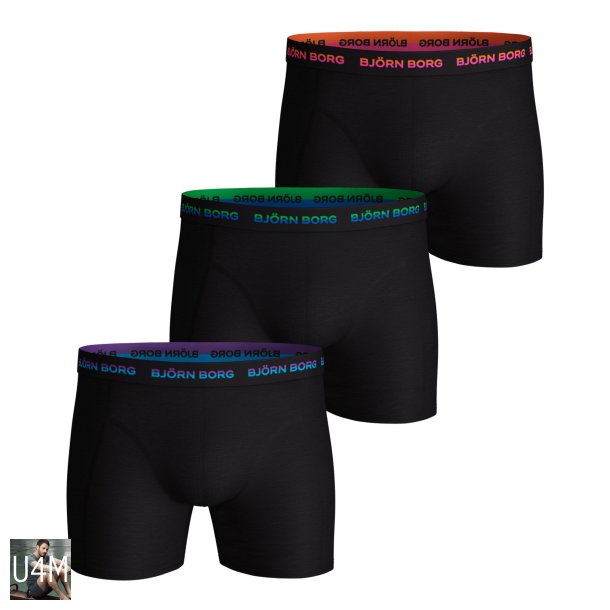 Bjrn Borg hj kvalitets neon boxershorts 3-pack