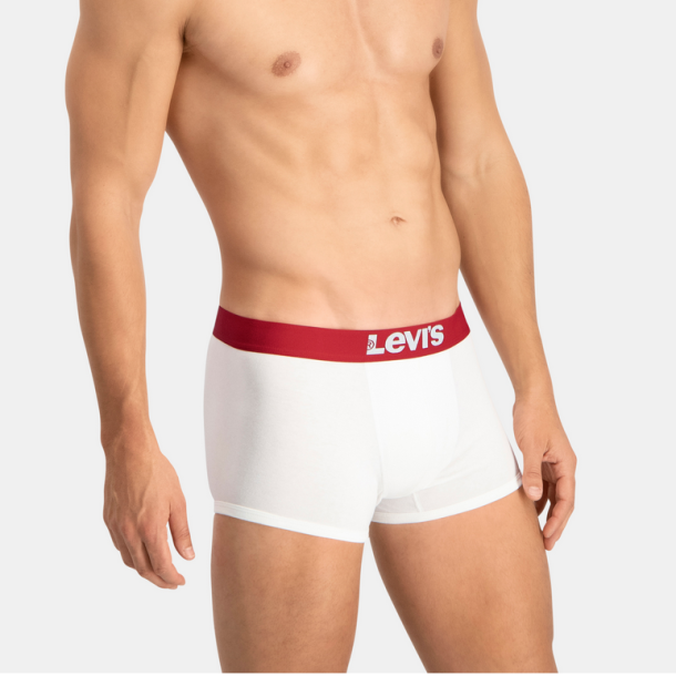 Levis hvide Trunks 2 pack med rd kontrast