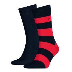 Tommy Hilfiger MEN RUGBY sokker 2-pack - Rd &amp; Nav