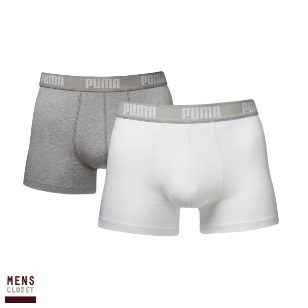 PUMA BASIC BOXER WHITE/GREY 2PACK