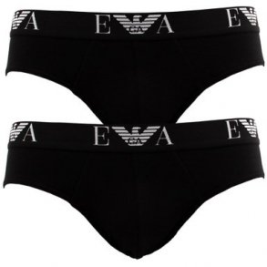 ARMANI EA 2PACK BRIEF BLACK
