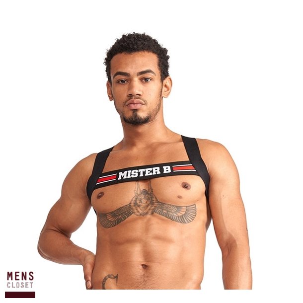 Mister B Urban Club harness X-back Striped Red