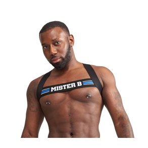 Mister B Urban Club harness X-back Striped Blue