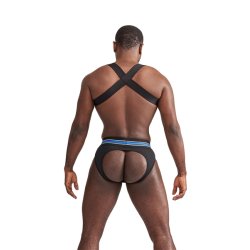 Mister B Urban Club harness X-back Striped Blue