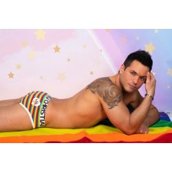 Pride Rainbow Stripe Love Brief 