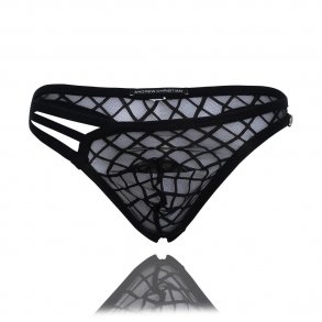 Lattice Lace Sheer Arouse Thong