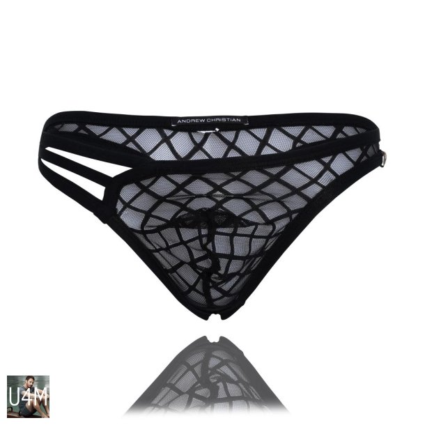 Lattice Lace Sheer Arouse Thong