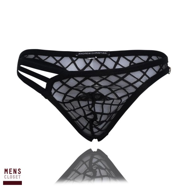 Lattice Lace Sheer Arouse Thong