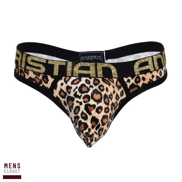 Plush Leopard Thong w/ Almost Naked