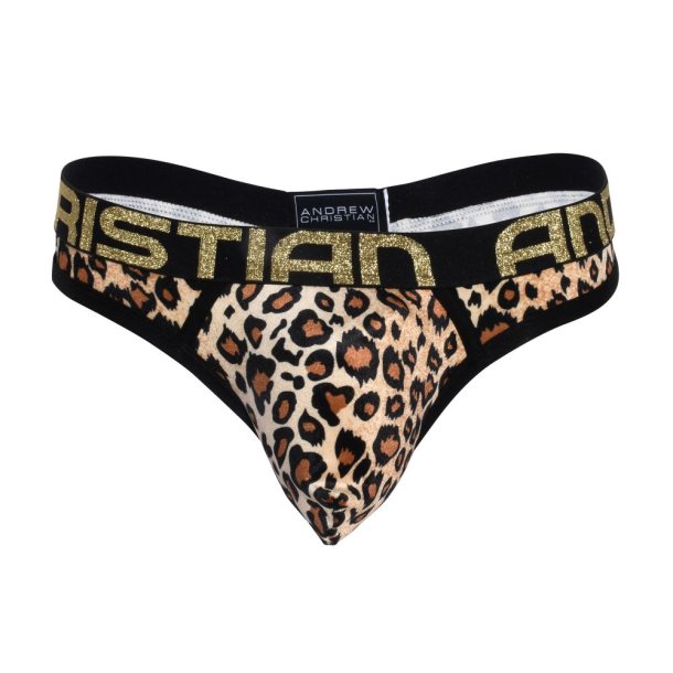 Plush Leopard Thong w/ Almost Naked