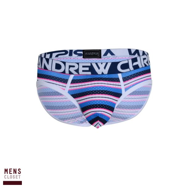 Newport Mesh Stripe Brief w/ Almost Naked