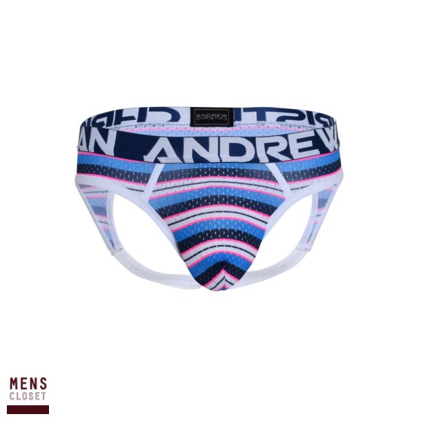 Newport Mesh Stripe Locker Room Jock w/ Almost Naked