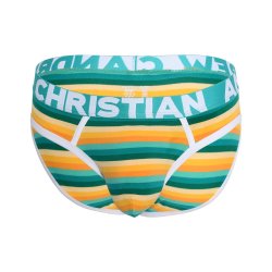 Riviera Stripe Brief w/ ALMOST NAKED