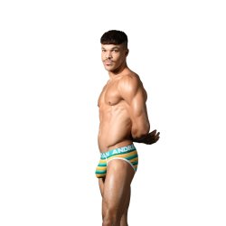 Riviera Stripe Brief w/ ALMOST NAKED