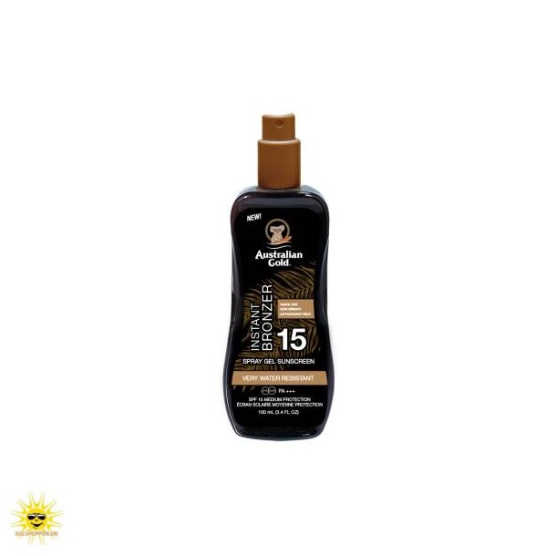 Australian Gold - INSTANT BRONZER SPF15 TRAVEL SIZE 100 ml.