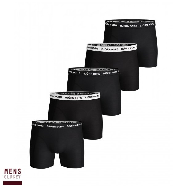 Bjrn Borg Solid Sammy boxershorts 5-pack