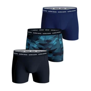 Bjrn Borg Boxer Navy/Blue/blue m. print 3-pack