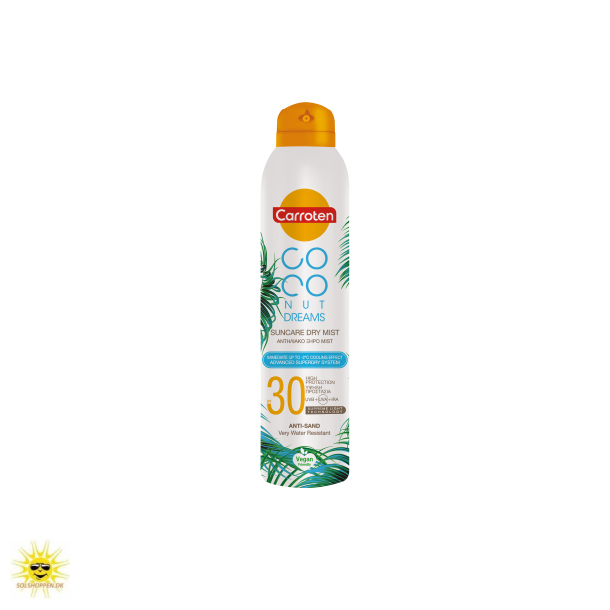 Carroten Coconut Dreams Dry Mist SPF 30 spray