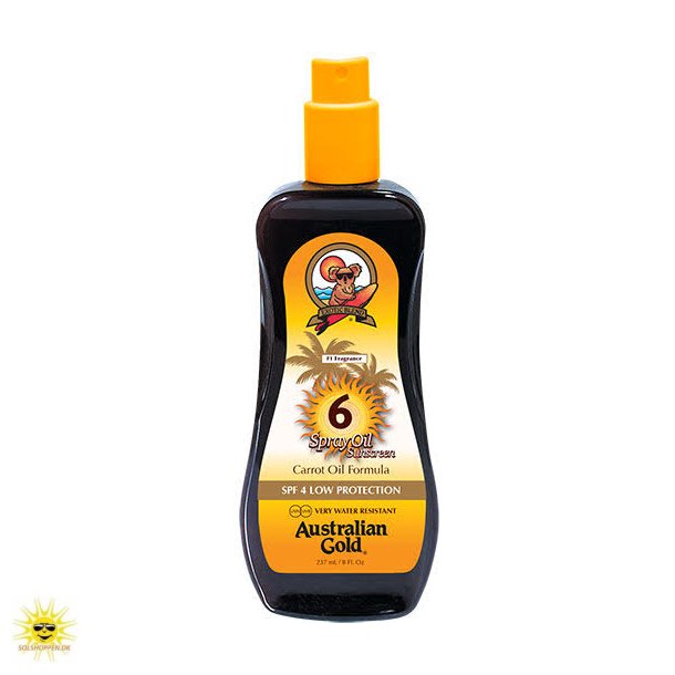 Australian Gold - Carrot sun oil (gulerod) spray Faktor 6