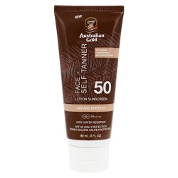 Australian Gold - Face med selvbruner SPF 50