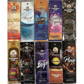 Pr�ve pakke 2 Australian Gold  TEST   10 x 15 ml.