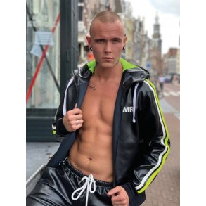 MR trningsdragtjakke - sort - Neon Stripe