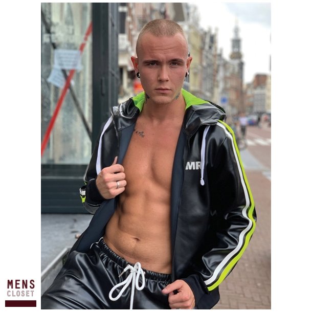 MR trningsdragtjakke - sort - Neon Stripe