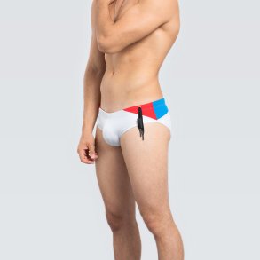 DYNAMITE BRIEF  Red-Blue & White