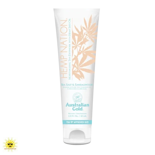 Australian Gold - Hemp Nation Sea Salt &amp; Sandalwood Bodylotion, 83 ml.
