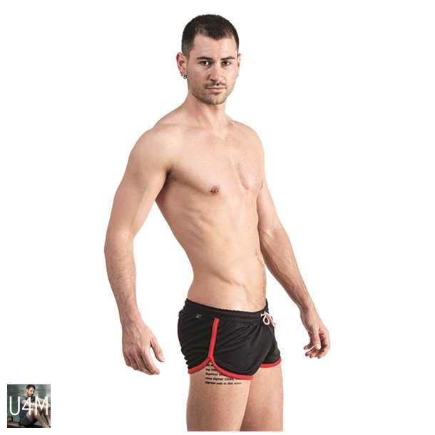 Urban Ibiza Shorts Black Red 