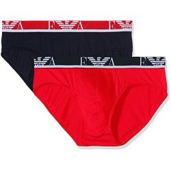 ARMANI 2 PACK BRIEF BLACK/RED
