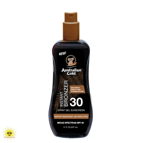 Australian Gold - Solcreme med Bronzer faktor 30 pumpe