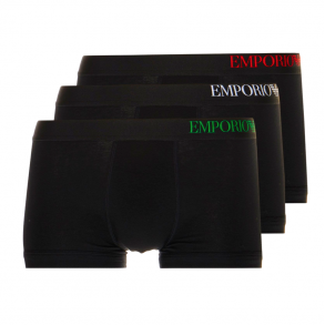 ARMANI 3 PACK BOXERSHORTS asymmetrisk logo.