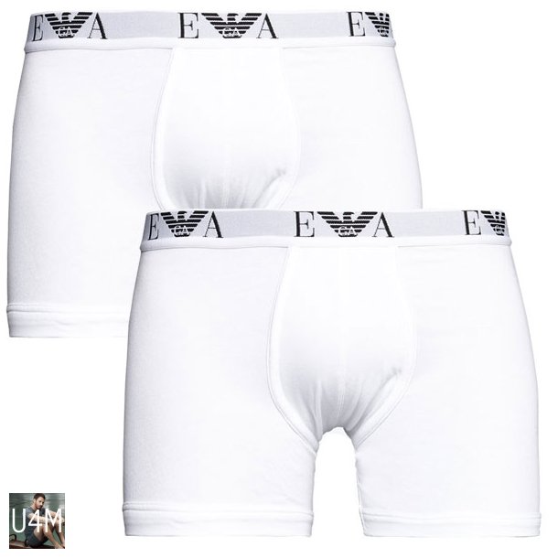 ARMANI EA 2PACK BOXERSHORTS WHITE