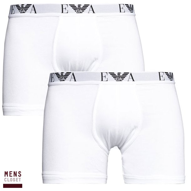 ARMANI EA 2PACK BOXERSHORTS WHITE