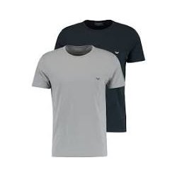 ARMANI 2 PACK CREW NECK T-SHIRT GREY/BLACK