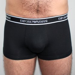 ARMANI 2 pack trunks med flot middelhavs bl elastiklinning.