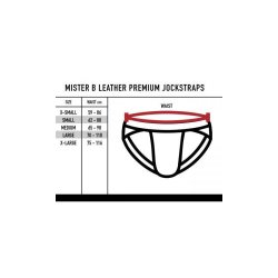 Mister B Lder Premium Jockstrap - Rd/Gul