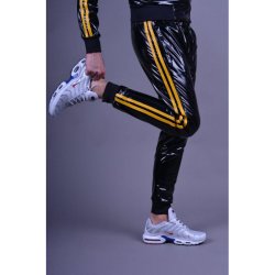 Mr Riegillio PVC Tracksuit Bukser Yellow