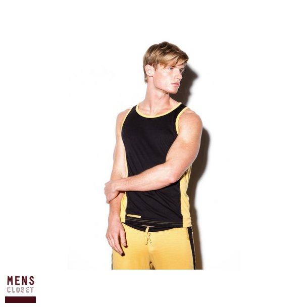 N2N Trainer Tank Top, Sort/gul