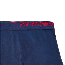 ARMANI 3 PACK BOXERSHORTS, bl med asymmetrisk logo.