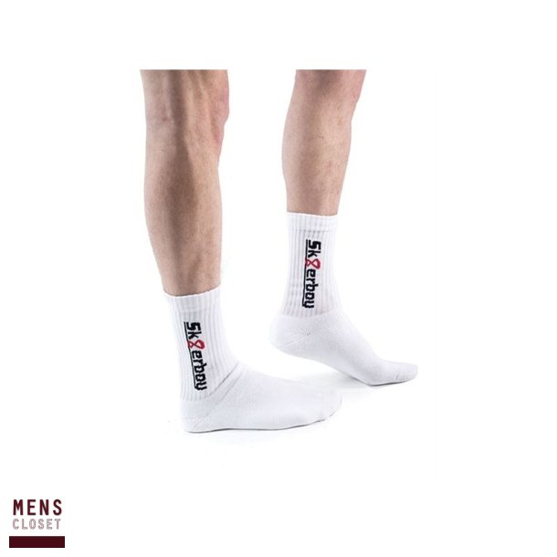 Sk8erboy Crew Socks White