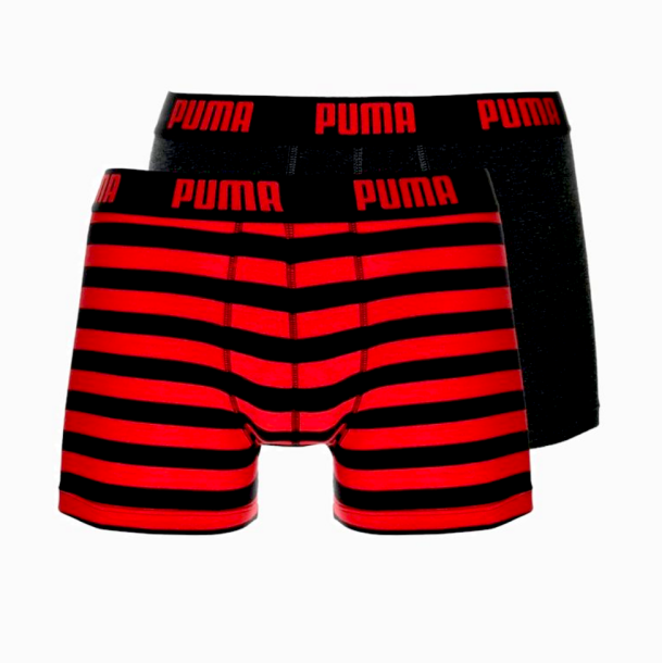 PUMA STRIPE BOXER Red/black 2PACK