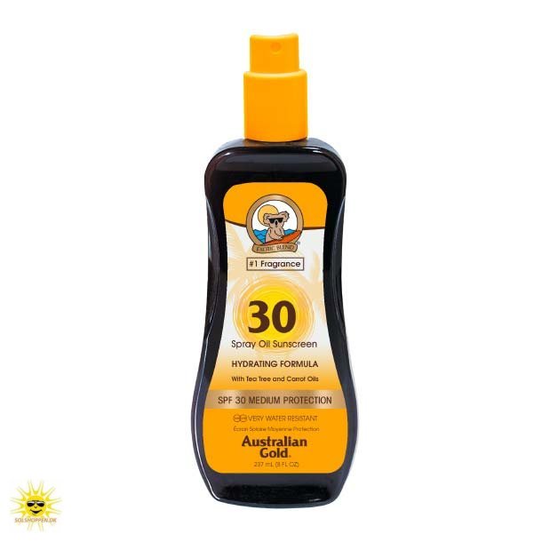 fotoelektrisk betyder Stolpe Australian Gold - Carrot sun oil (gulerod) spray Faktor 30 - Carrot Oil ( gulerod) - Solshoppen.dk