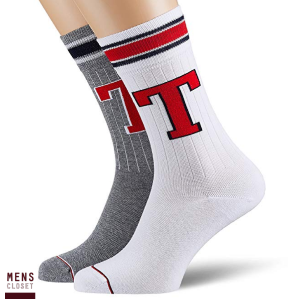 Tommy Hilfiger men TH PATCH sokker 2-pack.