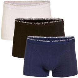 Bjrn Borg 3-to-go Boxershorts 3-pack Sort/Hvid/Bl