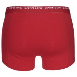 Bjrn Borg 3-to-go Boxershorts 3-pack Sort/Hvid/Rd